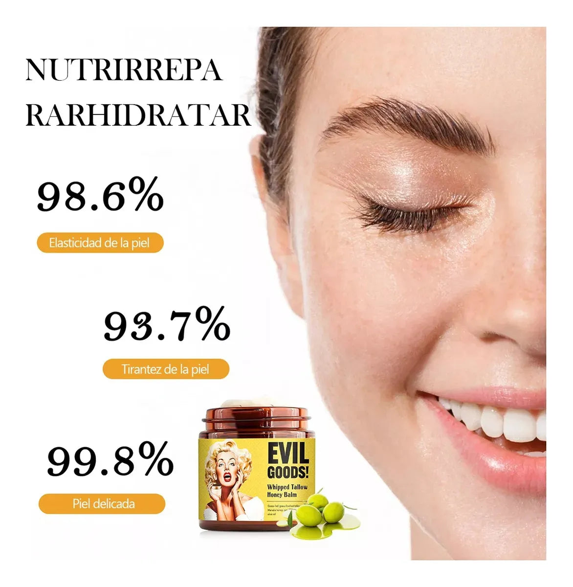 🤯LLEVALA ANTES DE QUE SE AGOTE⚡🔥 OFERTA DE CREMA FACIAL DE SEBO ELVI GOODS DE RES 👌PARA TENER UNA PIEL DESLUMBRANTE🤩