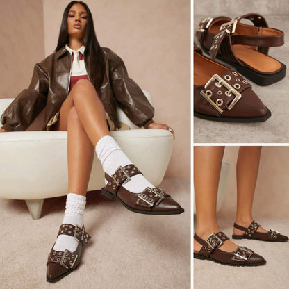 ✨💎 Flat 👡 de punta fina Rebel 💎✨