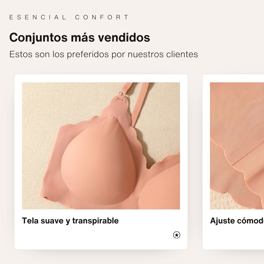 🌿🤍SET DE ROPA INTERIOR PARA MUJER🤍🌿 - ESENCIAL CONFORT – Ropa interior que sí se siente bien✨👙
