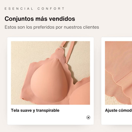 🌿🤍SET DE ROPA INTERIOR PARA MUJER🤍🌿 - ESENCIAL CONFORT – Ropa interior que sí se siente bien✨👙