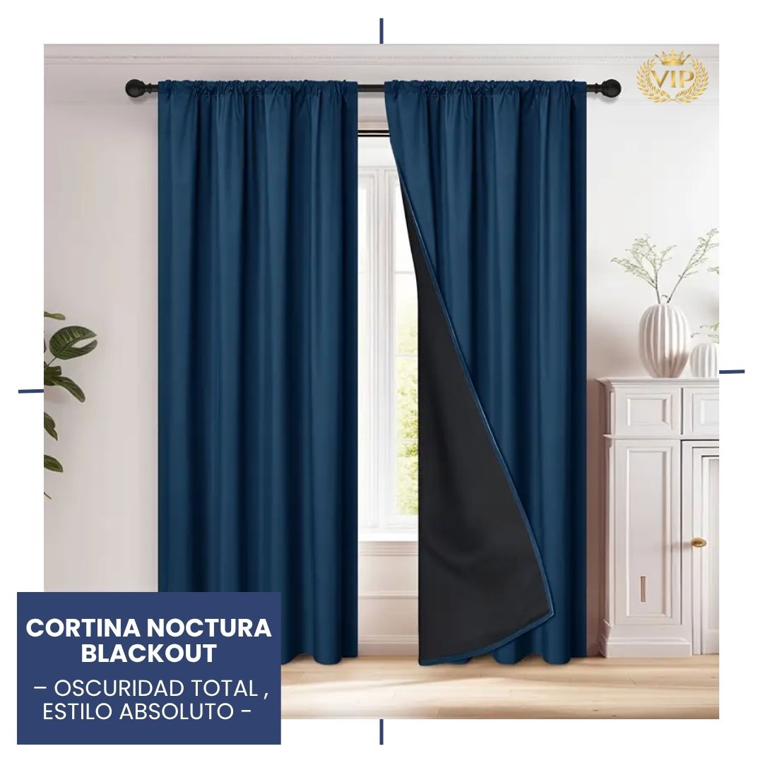 ✨ Cortina Noctura Blackout 🌙 | Oscuridad total, confort absoluto 🖤