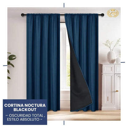 ✨ Cortina Noctura Blackout 🌙 | Oscuridad total, confort absoluto 🖤