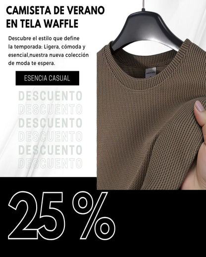 😎🧇CAMISETA DE VERANO EN TELA WAFFLE 🧇😎