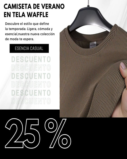 😎🧇CAMISETA DE VERANO EN TELA WAFFLE 🧇😎