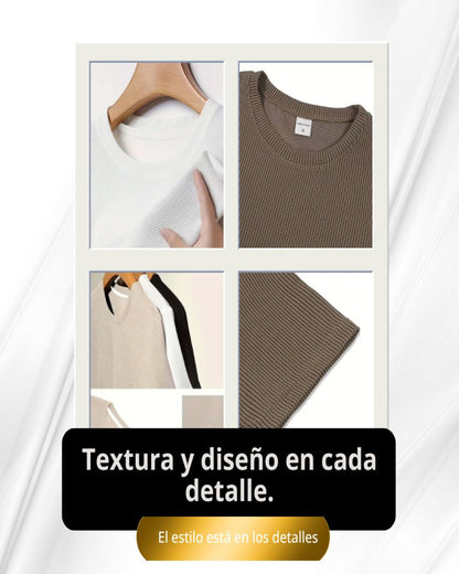 😎🧇CAMISETA DE VERANO EN TELA WAFFLE 🧇😎