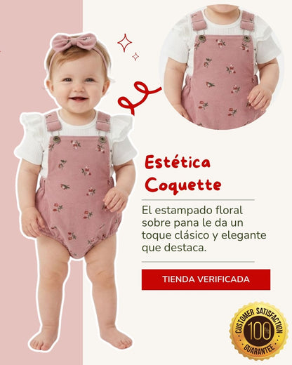 🎀🌹DULCE TEXTURA- Conjunto Pana Floral Dulce Textura (3 pzas) 🌹🎀