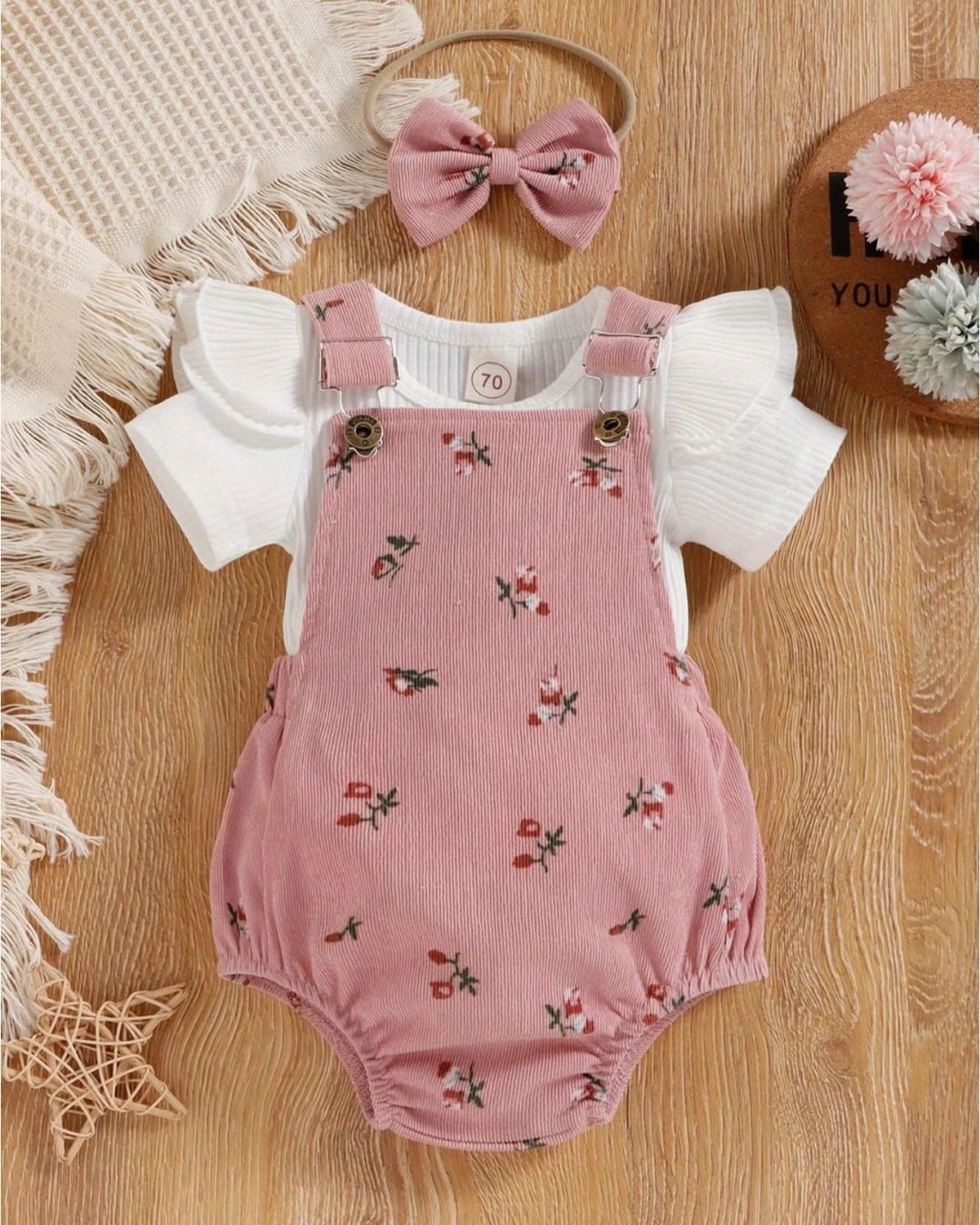 🎀🌹DULCE TEXTURA- Conjunto Pana Floral Dulce Textura (3 pzas) 🌹🎀