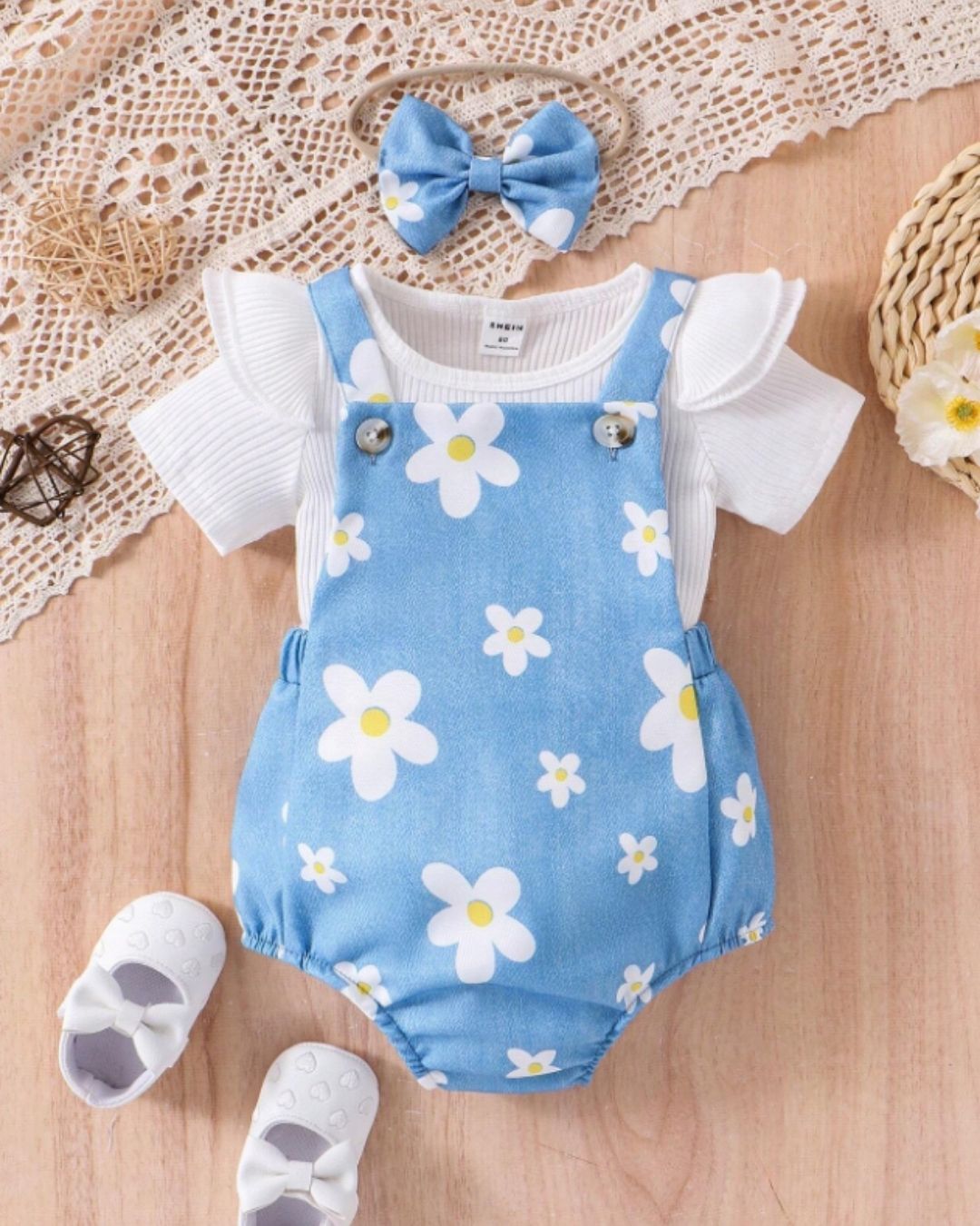 🎀🌹DULCE TEXTURA- Conjunto Pana Floral Dulce Textura (3 pzas) 🌹🎀