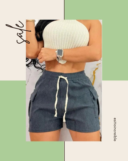 SHORT CLÁSICO EN PANA PARA MUJER ✨🥰
