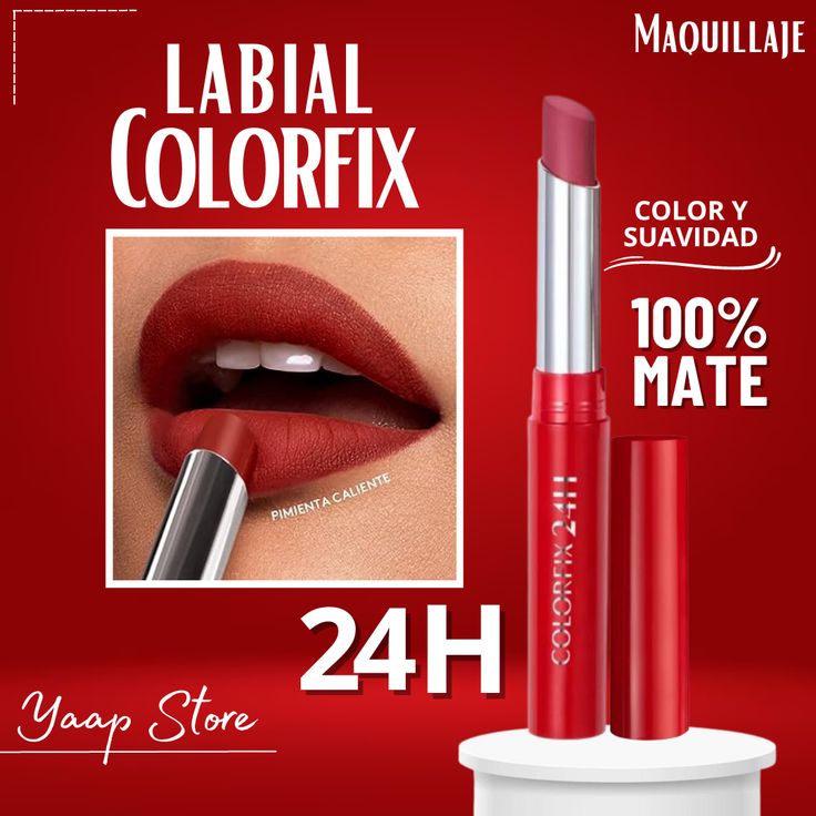 🤩💫LABIAL NO TRANSFER COLORFIX SET DE 6 UNIDADES 💯%👉COLORES MATE OFERTA🔥🌟
