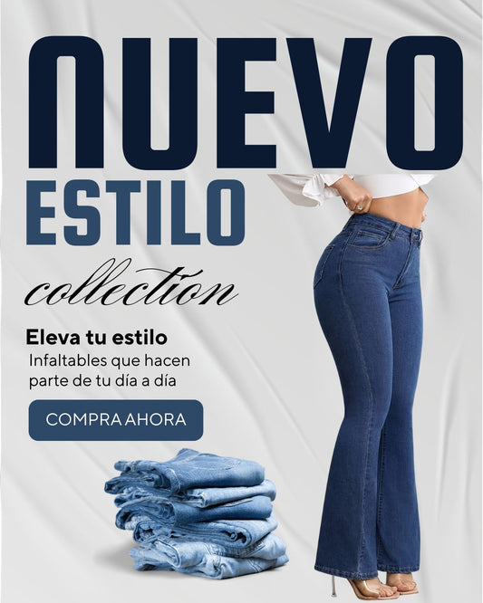 JEAN TIRO ALTO 👖✨ BOTA CAMPANA 🔥 REALZA TU FIGURA Y MOLDEA TU ABDOMEN 💃