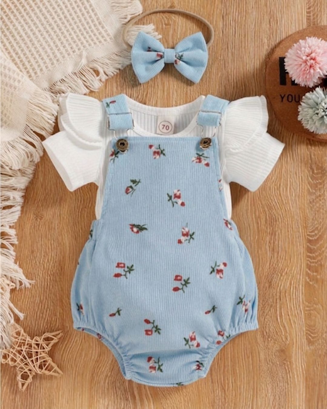 🎀🌹DULCE TEXTURA- Conjunto Pana Floral Dulce Textura (3 pzas) 🌹🎀