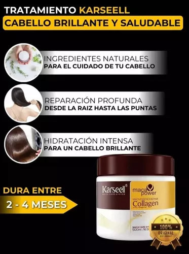 💫🔥DESCUENTO DEL COLAGENO ALISADOR DE CABELLO Y SIN FRIZZ, KARSELL😍💇‍♀️