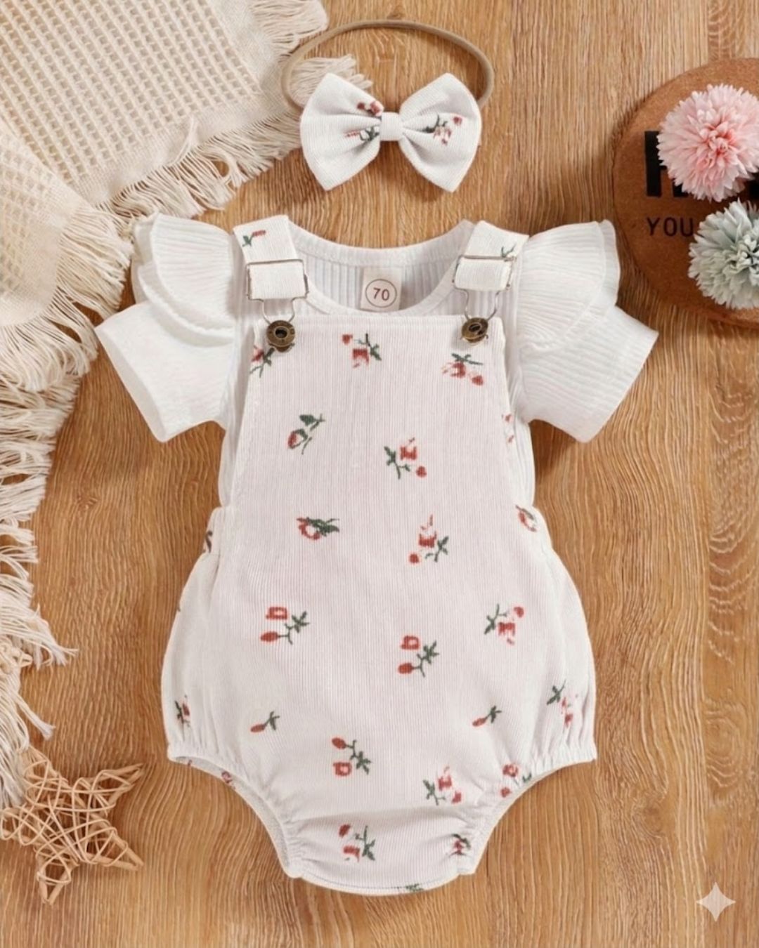🎀🌹DULCE TEXTURA- Conjunto Pana Floral Dulce Textura (3 pzas) 🌹🎀