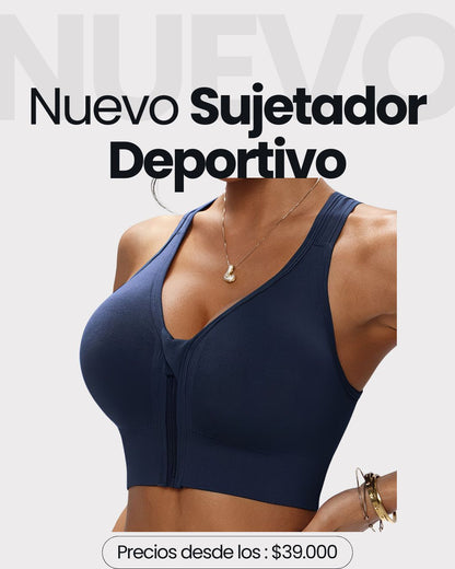 ¡Adiós al dolor de espalda! 💎 Sostén de Alto Impacto con Cierre Frontal 💥