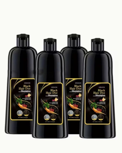 Botella de Shampoo Tinte Negro 🖤🤎✨ Cubre canas al instante 👩🏻‍🦳➡️👩🏻‍🦱 | Color uniforme y natural 💁🏻‍♀️