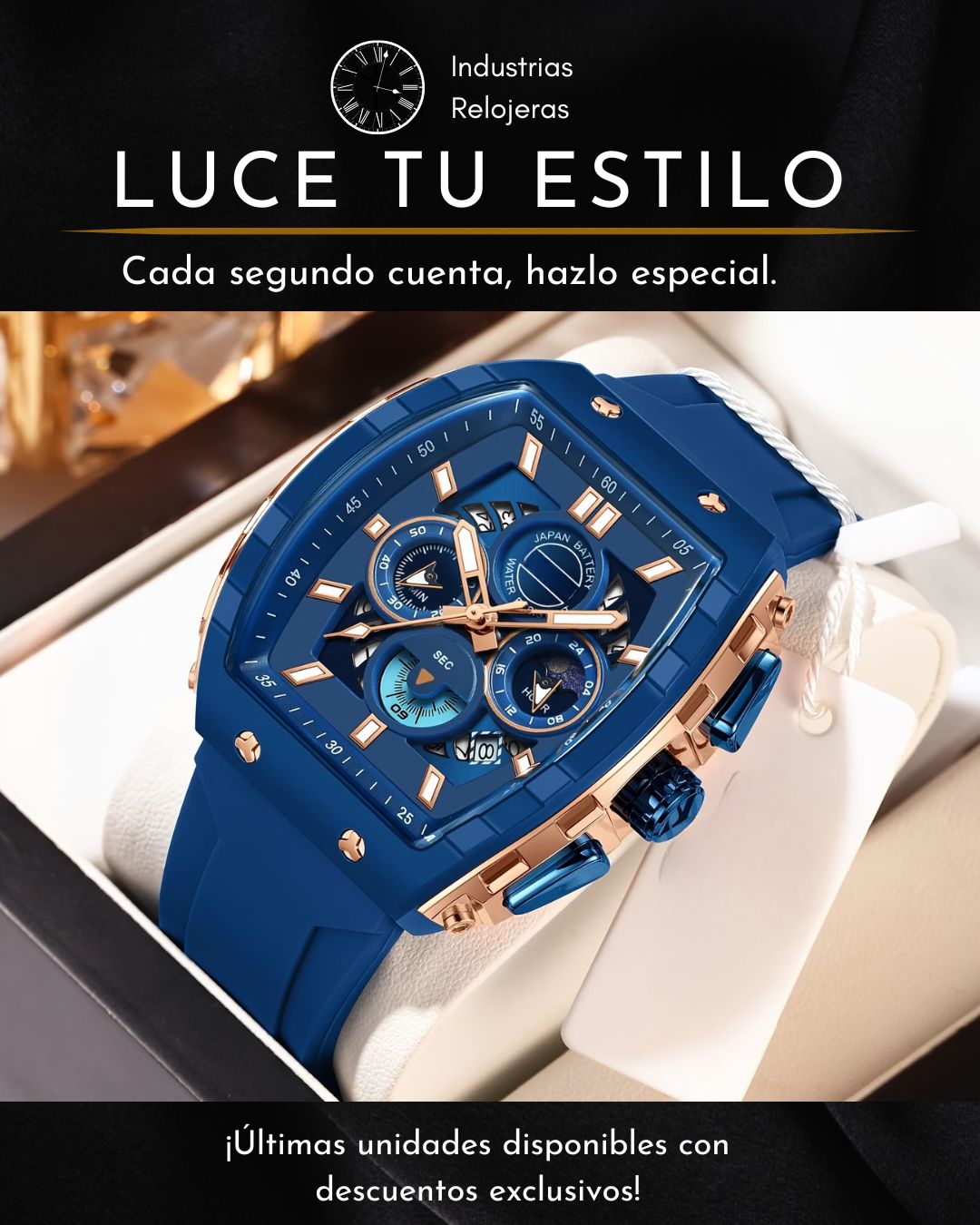 ⌚ Reloj Master Series⌚💎– Diseño Ejecutivo Vanguardista y Resistencia Extrema💎