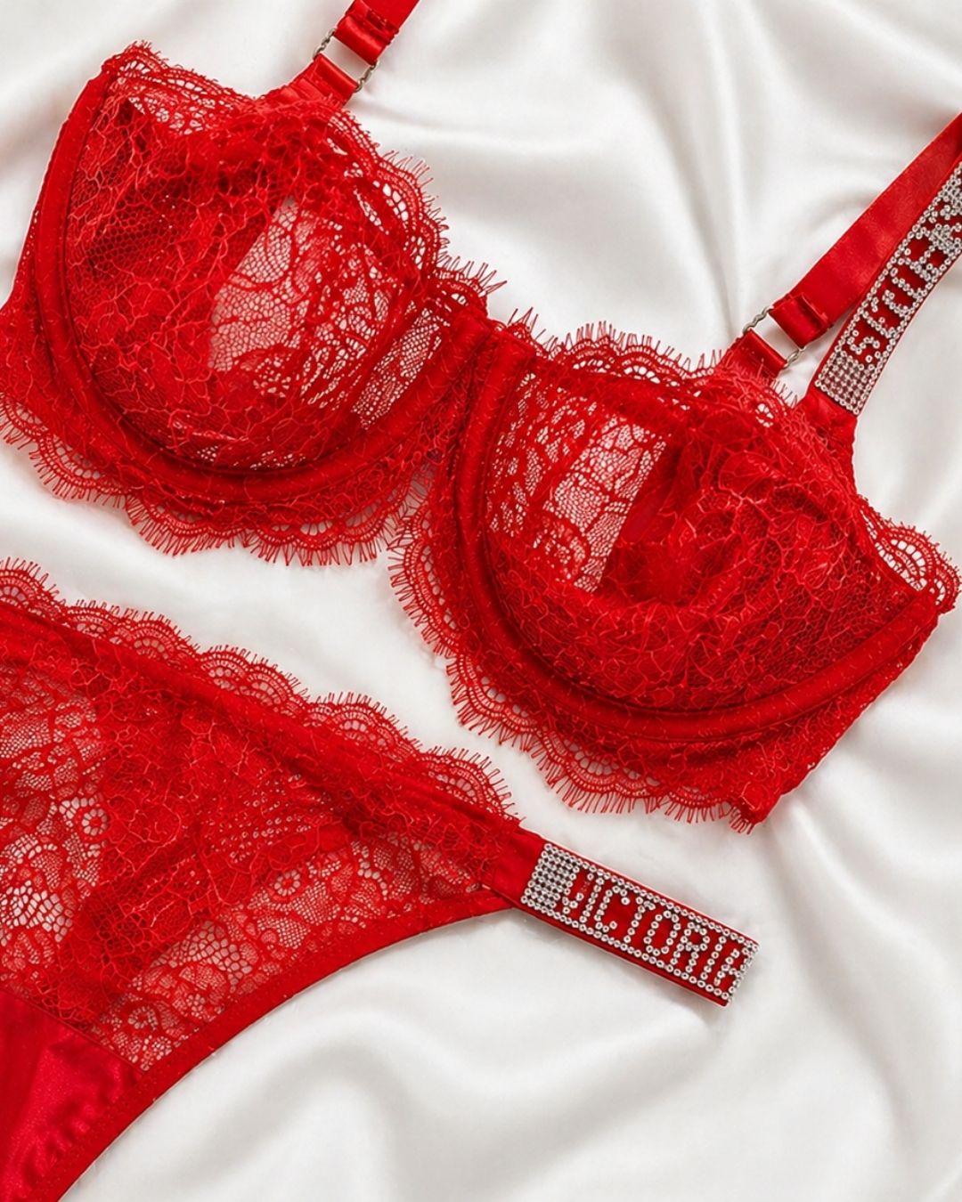 💖🔥 Set de Lencería Encanto Secreto 🤫en Encaje (2 Pzs)🔥💖